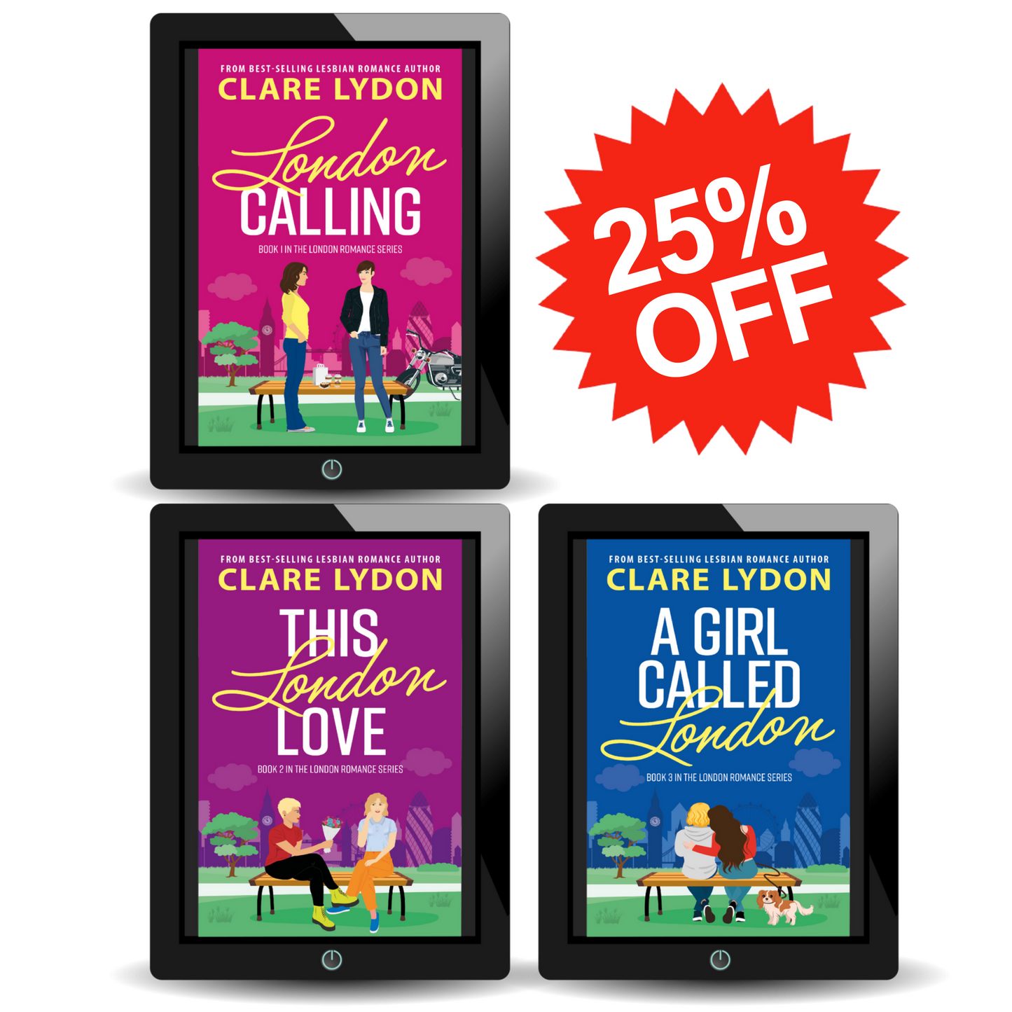 London Romance Series Books 1 to 3 (Ebooks)