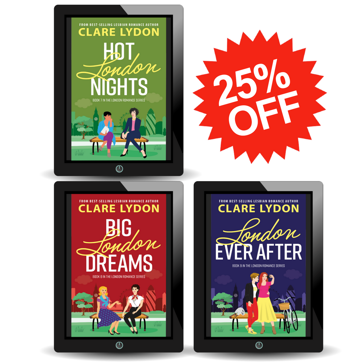 London Romance Series Books 7 to 9 (Ebooks)